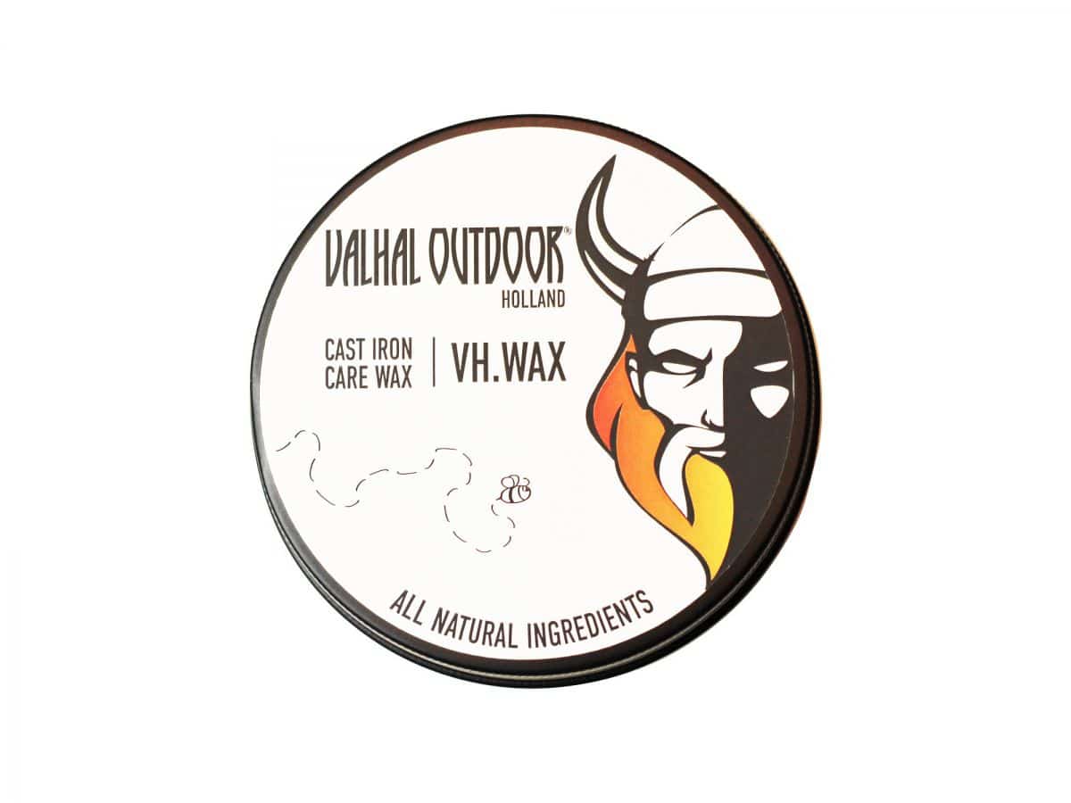 Gietijzer Verzorgings- en inbrand wax – Valhal Outdoor 2 vh wax verzorgings en inbrand